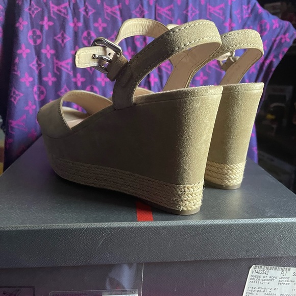 prada suede wedges - Picture 6 of 13